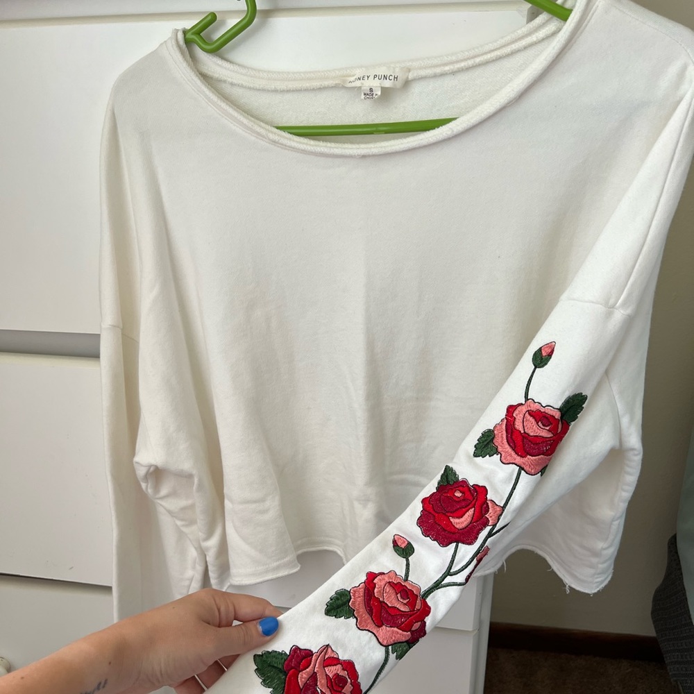 Women’s Honey Punch cropped sweatshirt